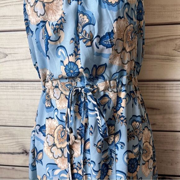 Casa Cabana Blue Paisley Patterned Midi Dress - Picture 4 of 11